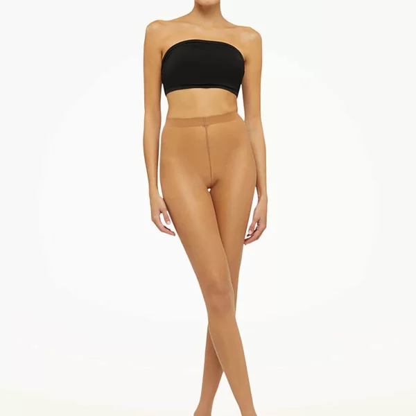 Wolford γυναικείο καλσόν μονόχρωμο με ελαστική μέση - 17028 Μπεζ