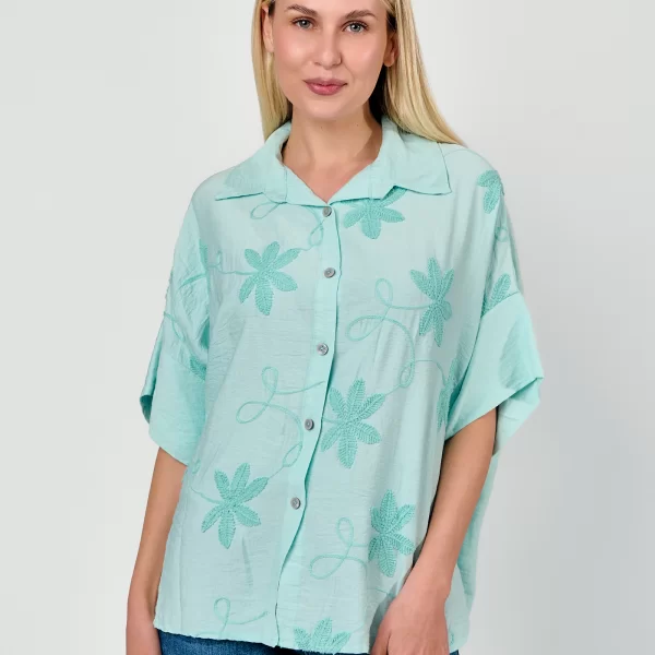 DRESS UP ΠΟΥΚΑΜΙΣΟ ΜΕ ΦΛΟΡΑΛ ΚΕΝΤΗΜΑ Βεραμάν