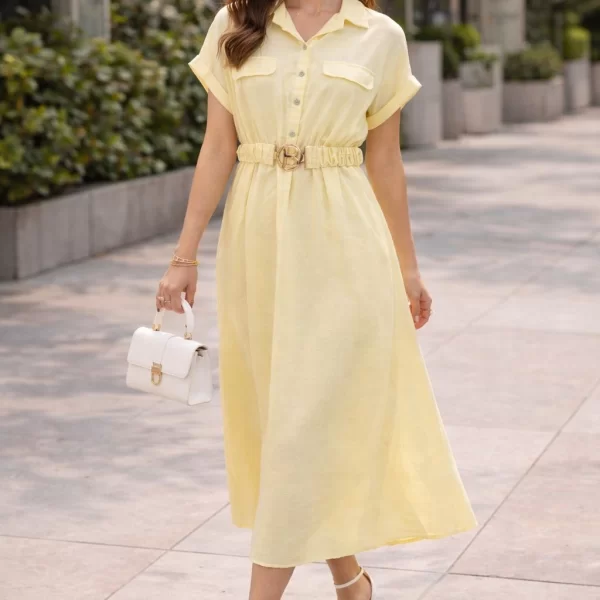 ΦΟΡΕΜΑ MIDI ΜΕ ΖΩΝΗ Κίτρινο