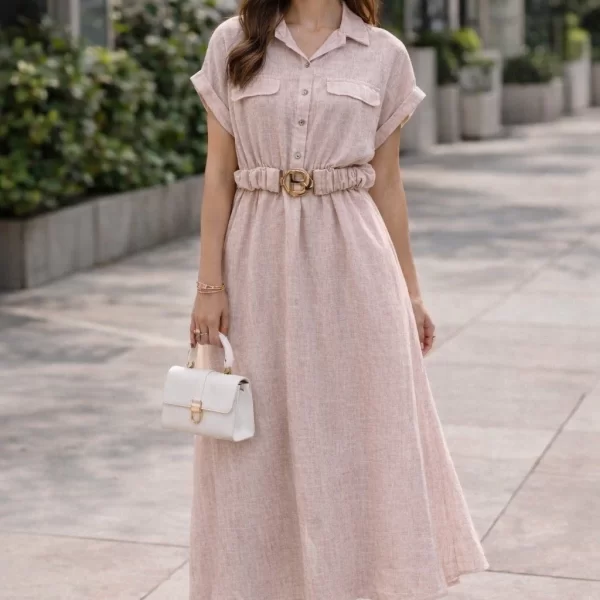 ΦΟΡΕΜΑ MIDI ΜΕ ΖΩΝΗ Ροζ