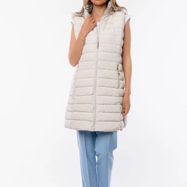 ΑΜΑΝΙΚΟ ΜΠΟΥΦΑΝ ΜΑΚΡΥ ΔΙΠΛΗΣ ΟΨΗΣ Εκρού