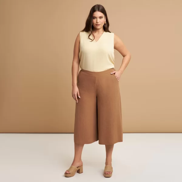 Ζιπ κιλότ κρεπ airwashed