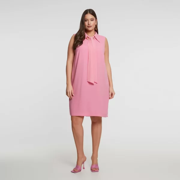 Αμάνικο φόρεμα με δέσιμο στον λαιμό