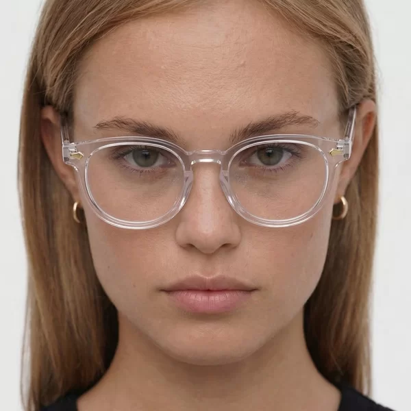 Γυαλιά Ηλιού Τransparent Round - Λευκό