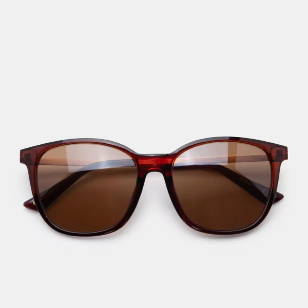 Luigi Γυαλιά Ηλιού Round Square - Καφέ