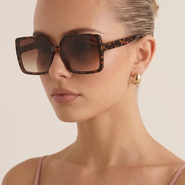 Γυαλιά Ηλιού Oversized - Animal Print