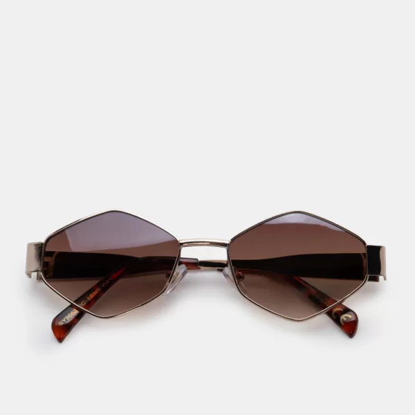 Γυαλιά Ηλιού Hexagonal - Καφέ