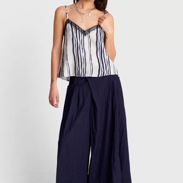  Τοπ ριγέ με δαντέλα - 5206179169424