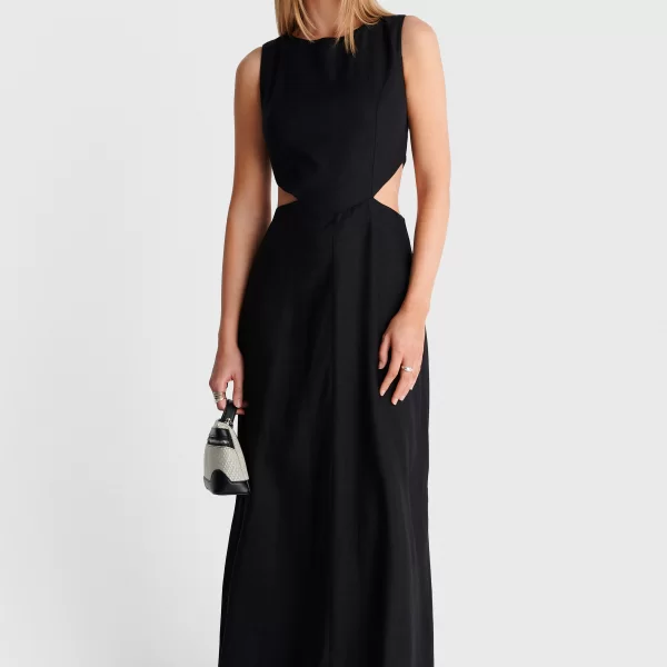 Φόρεμα μάξι με cut out - 5206179127974