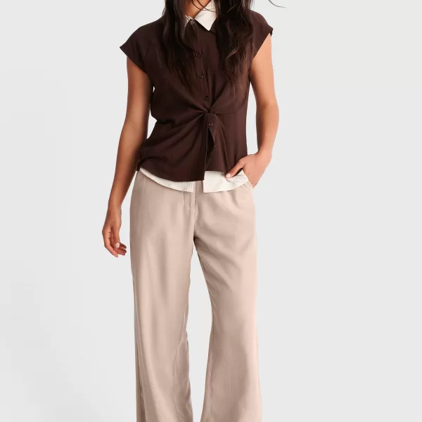 Παντελόνι formal φαρδιά γραμμή  - 5206179073332