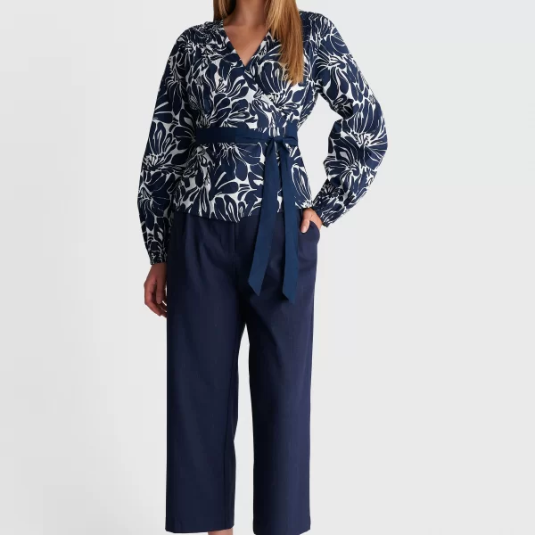 Παντελόνι ίσιο υφασμάτινο crop - 5206179073752