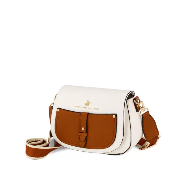 Λευκή τσάντα χιαστί